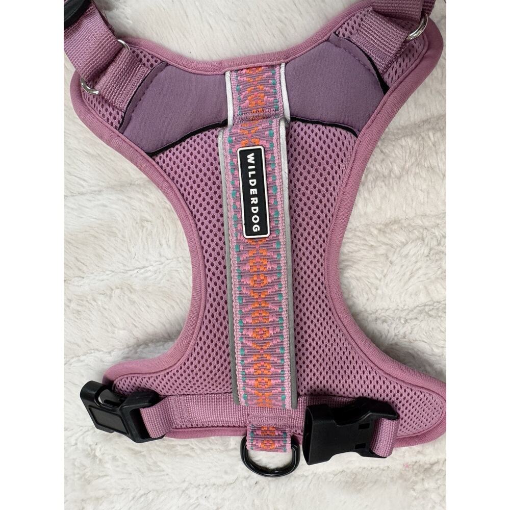 Wilderdog Adjustable Purple Mesh Soft/Vest Dog Harness Size L
